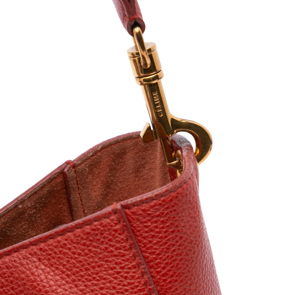 Celine Small Leather Seau Sangle Bucket Bag - Image 10