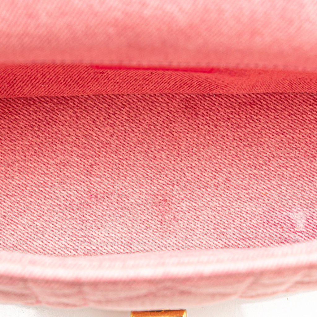 Dior Medium Denim Macrocannage Caro Bag - 5