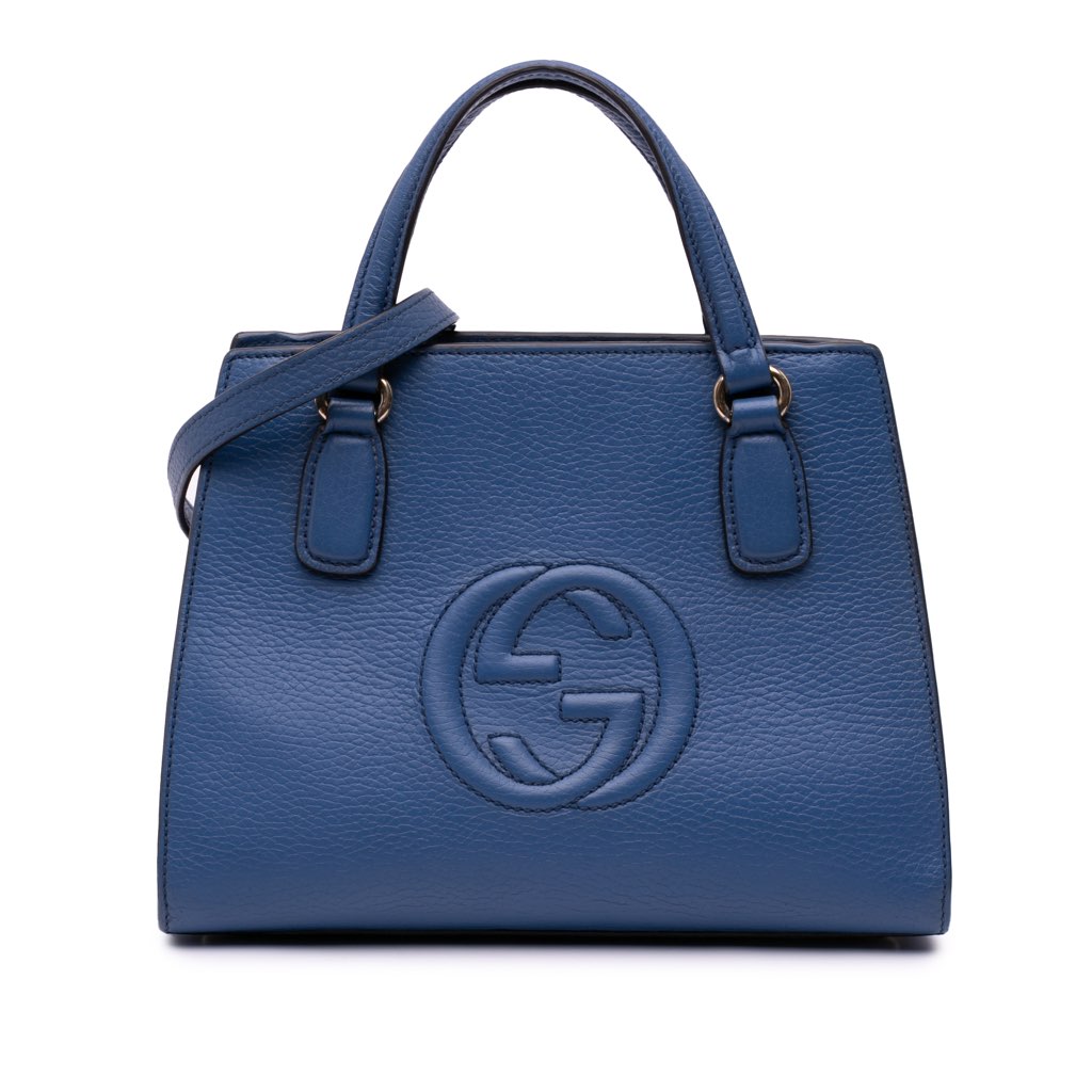Gucci Medium Dollar Calf Soho Top Handle Convertible Tote