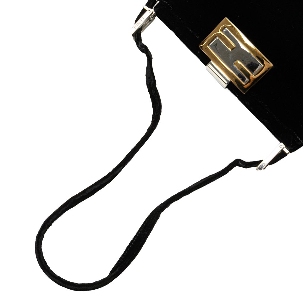 Fendi Velvet Shoulder Bag - Image 12