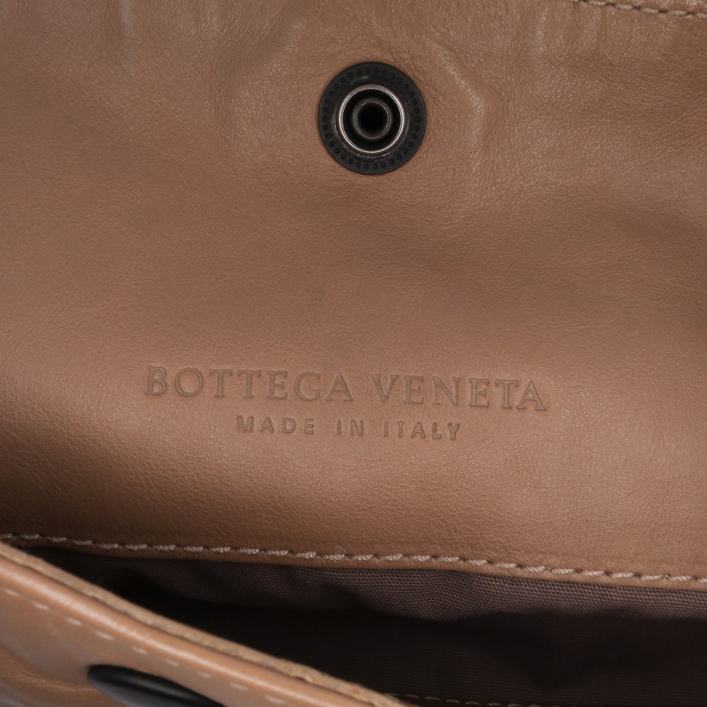 Bottega Veneta Intrecciomirage Trimmed Leather Crossbody - Side view