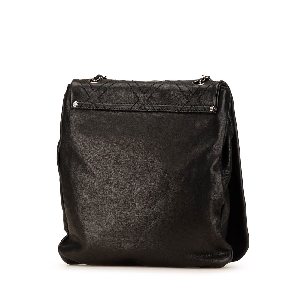 Chanel Large Calfskin Diamond Stitch Crossbody - 2