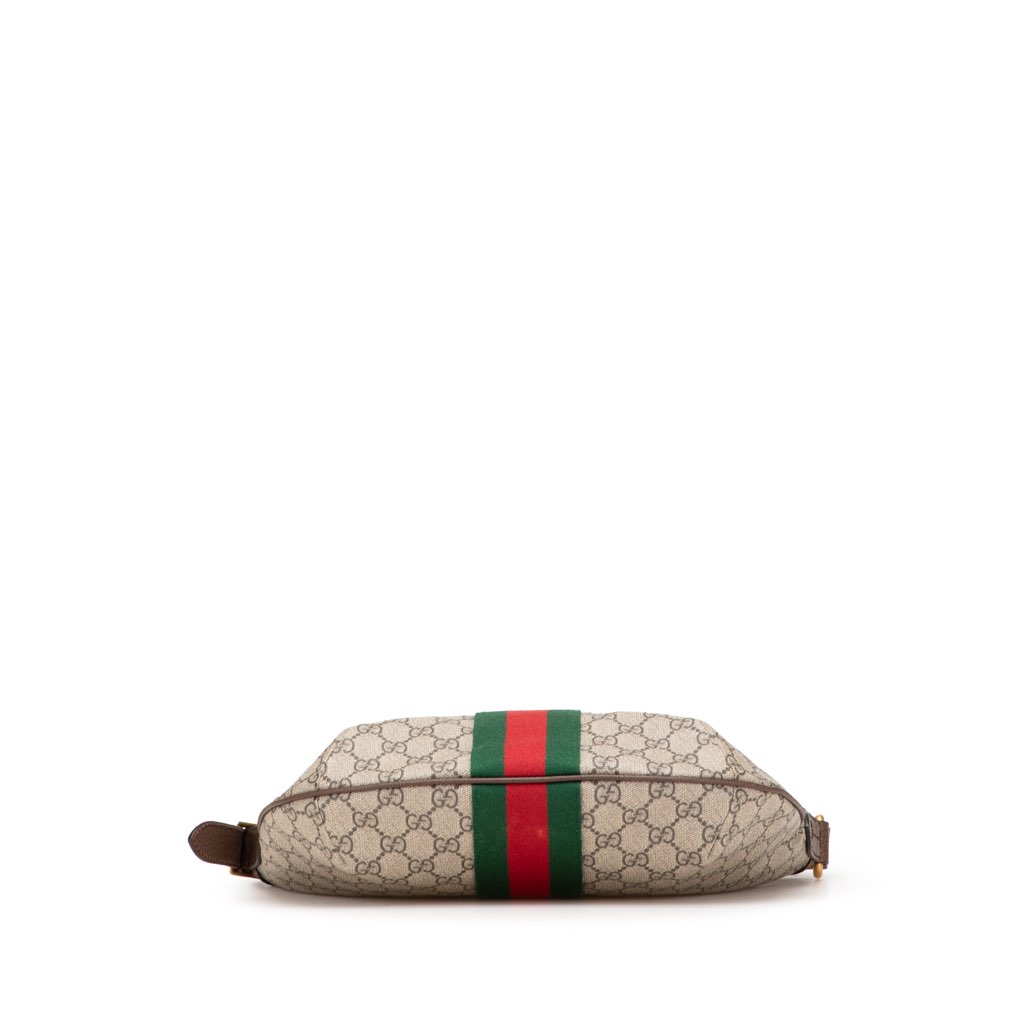 Gucci Small GG Supreme Web Ophidia Half Moon Crossbody - 3