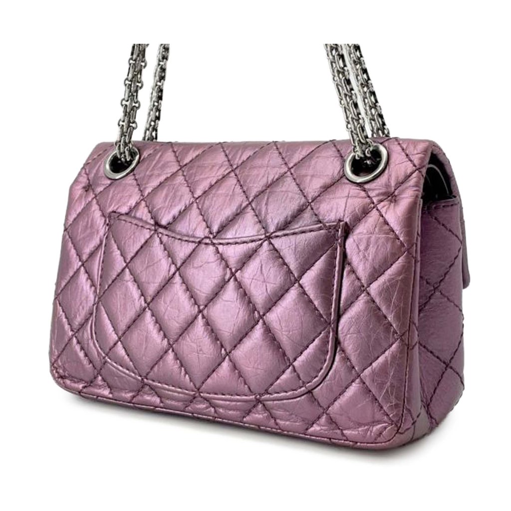 Chanel Mini Reissue 2.55 Quilted Metallic Lambskin Double Flap - 2