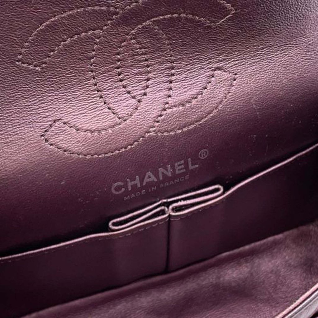 Chanel Mini Reissue 2.55 Quilted Metallic Lambskin Double Flap - 5