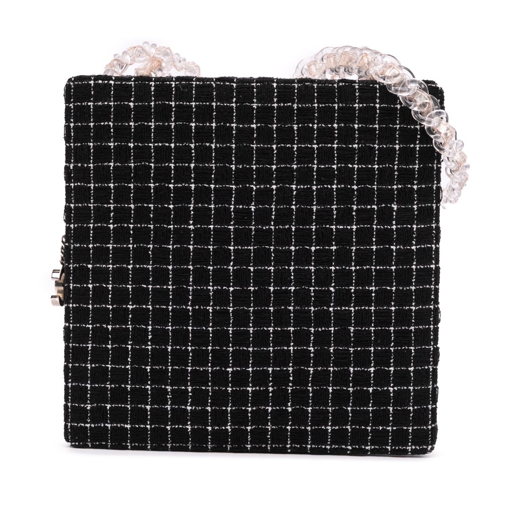 Chanel Tweed and Resin Shopping Bag