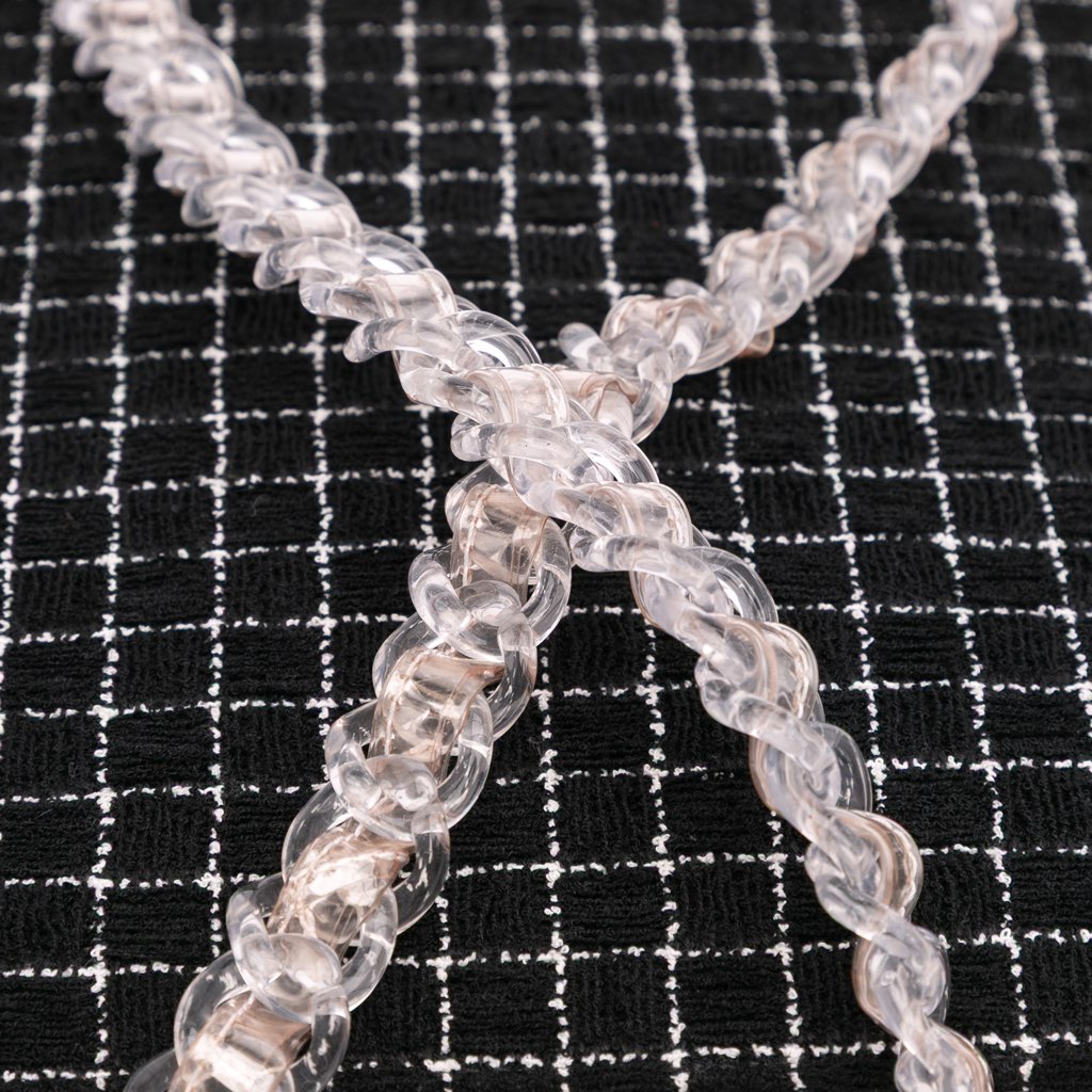 Chanel Tweed and Resin Shopping Bag - Image 11