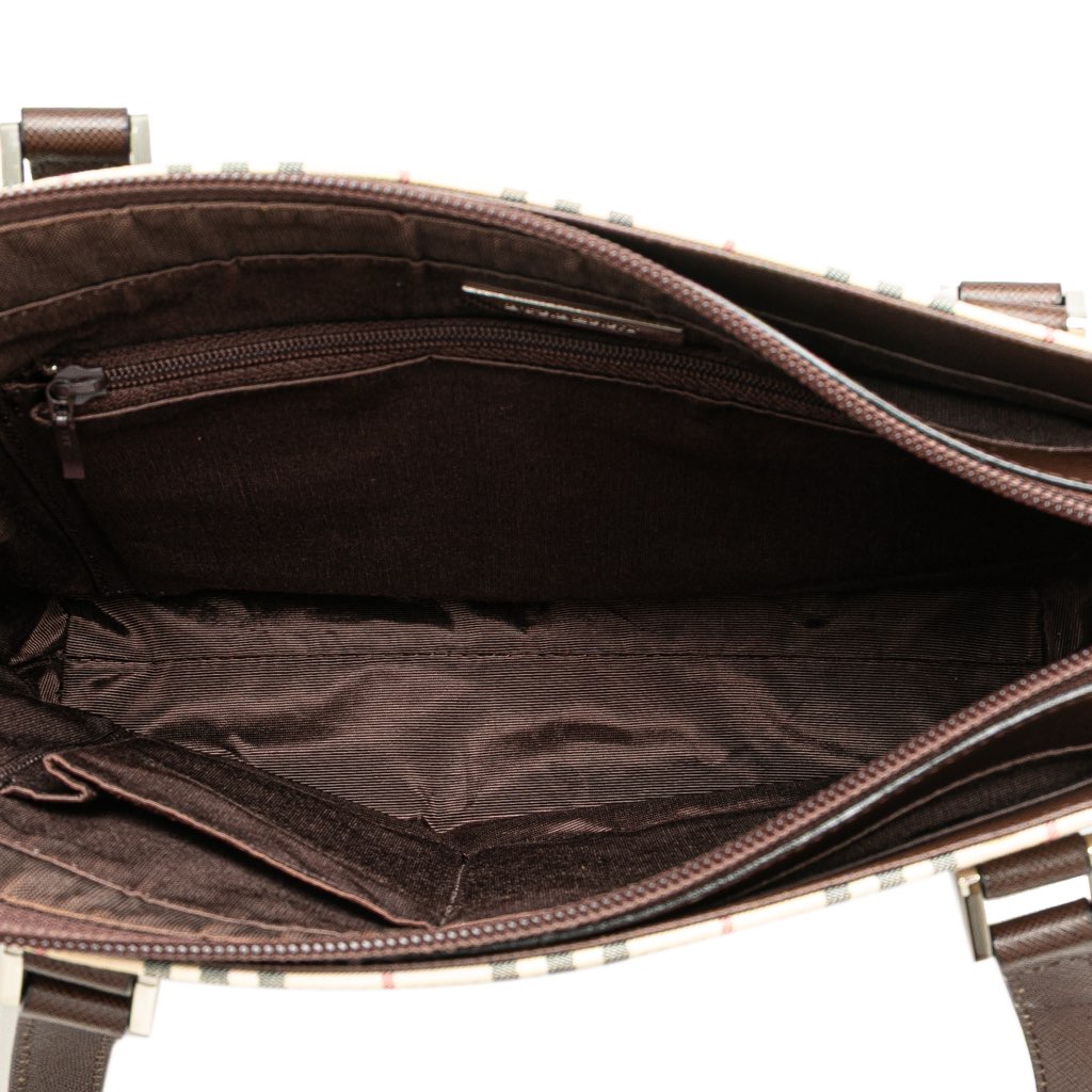 Burberry House Check Canvas Tote - 4