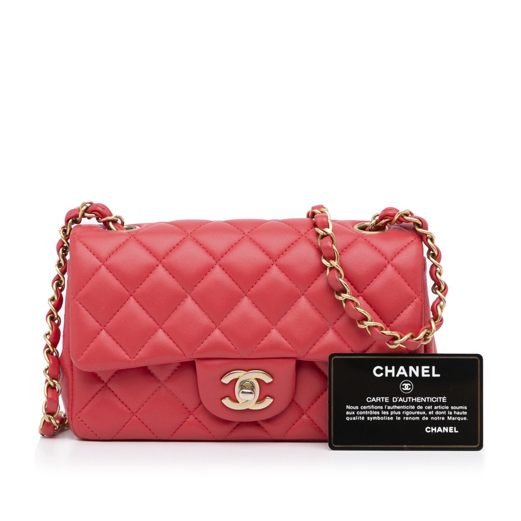 Chanel Mini Rectangular Classic Lambskin Single Flap - Image 13