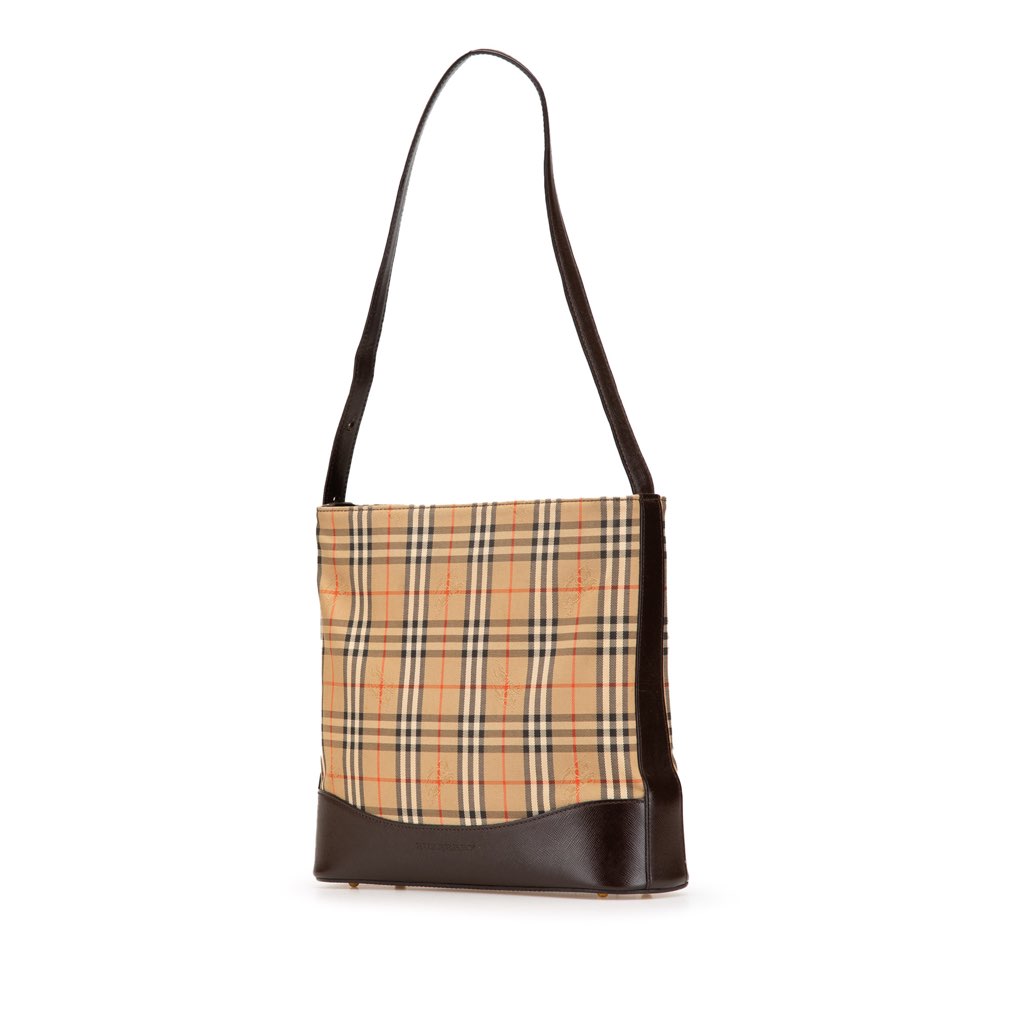 Burberry Haymarket Check Canvas Shoulder Bag - 2
