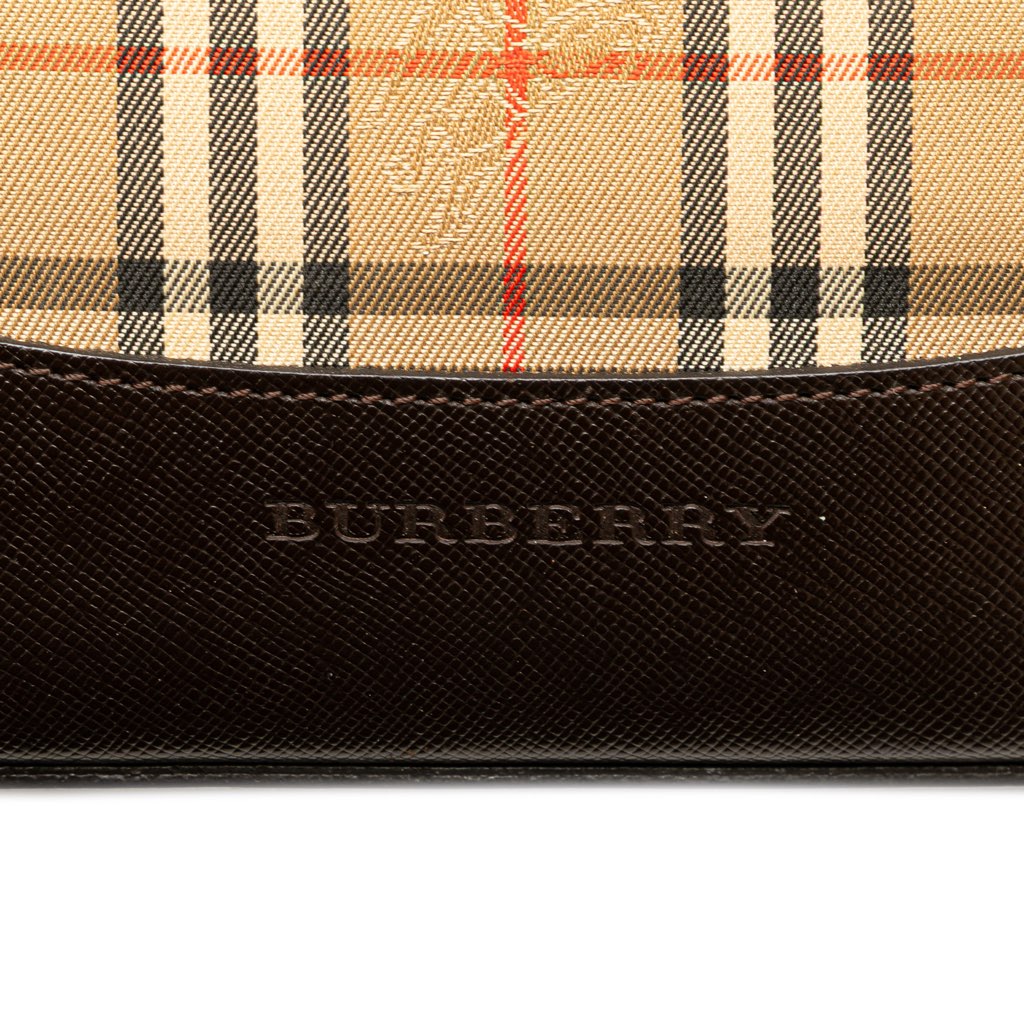 Burberry Haymarket Check Canvas Shoulder Bag - 5