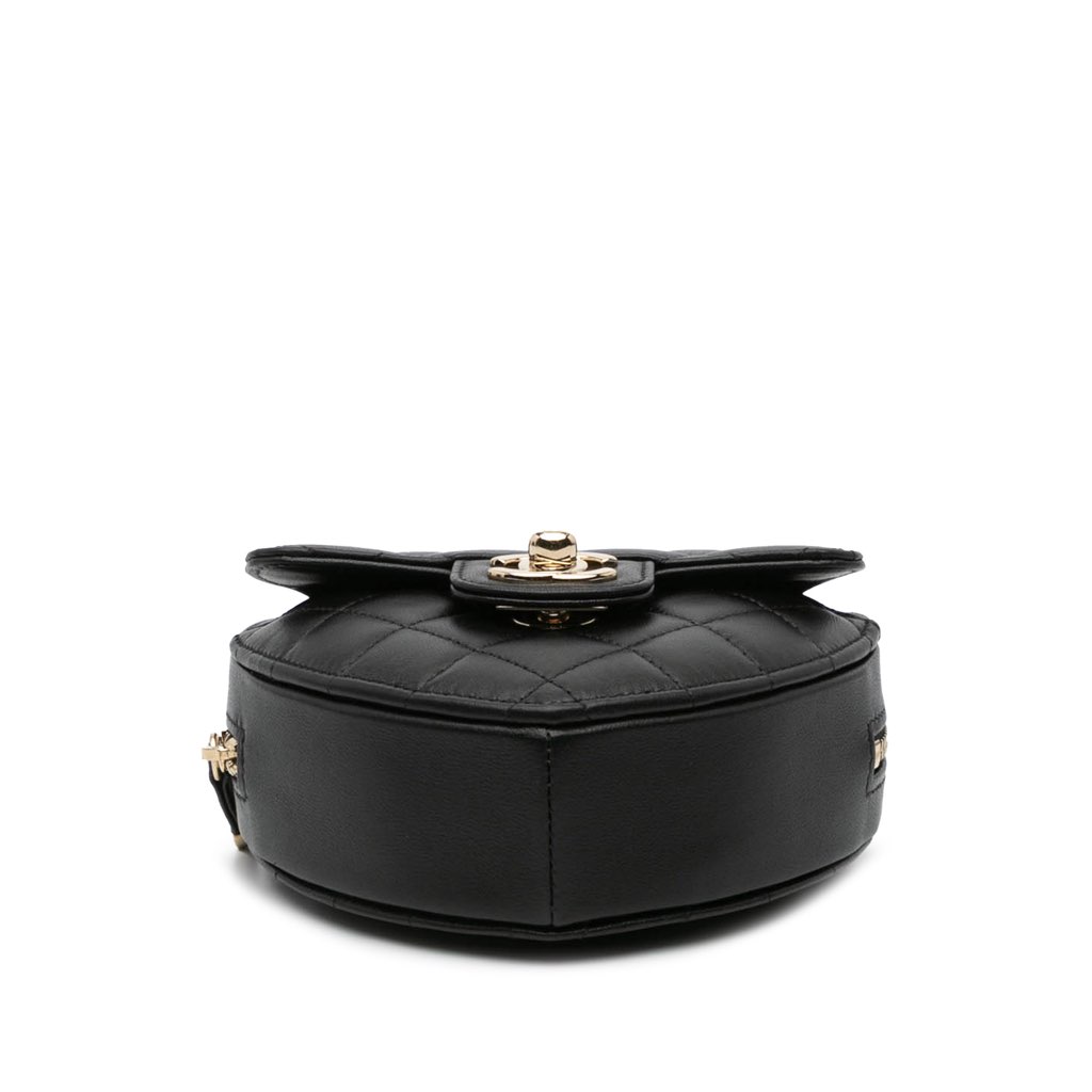 Chanel Mini Lambskin CC in Love Heart Crossbody - 3