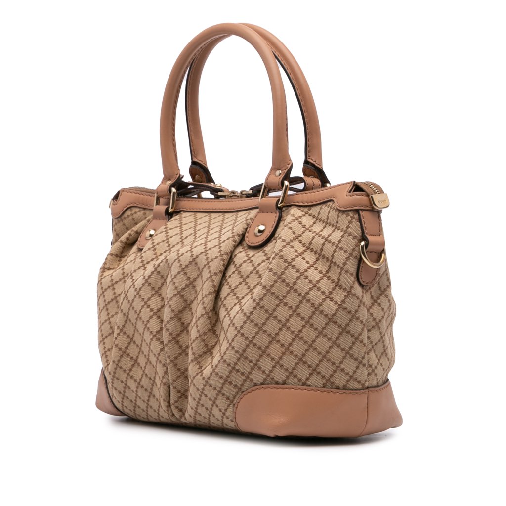 Gucci Diamante Canvas Sukey Satchel - 2