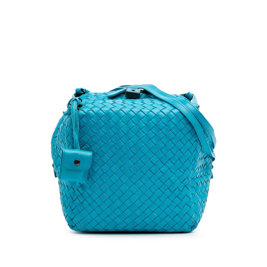 Bottega Veneta Nappa Intrecciato Cube Crossbody