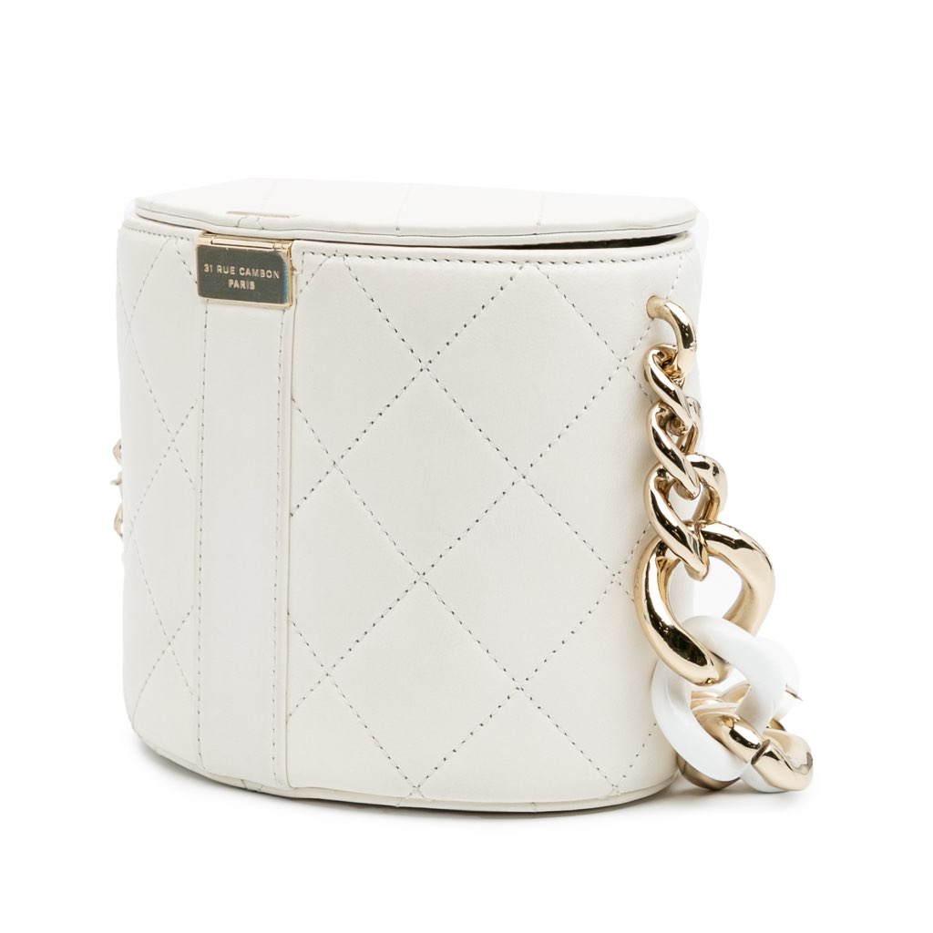 Chanel CC Lambskin Elegant Chain Vanity Case - 2