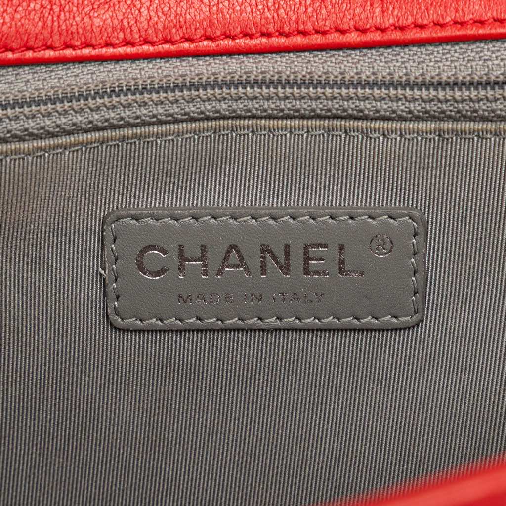 Chanel Medium Quilted Calfskin Wild Stitch Boy Flap - Side view