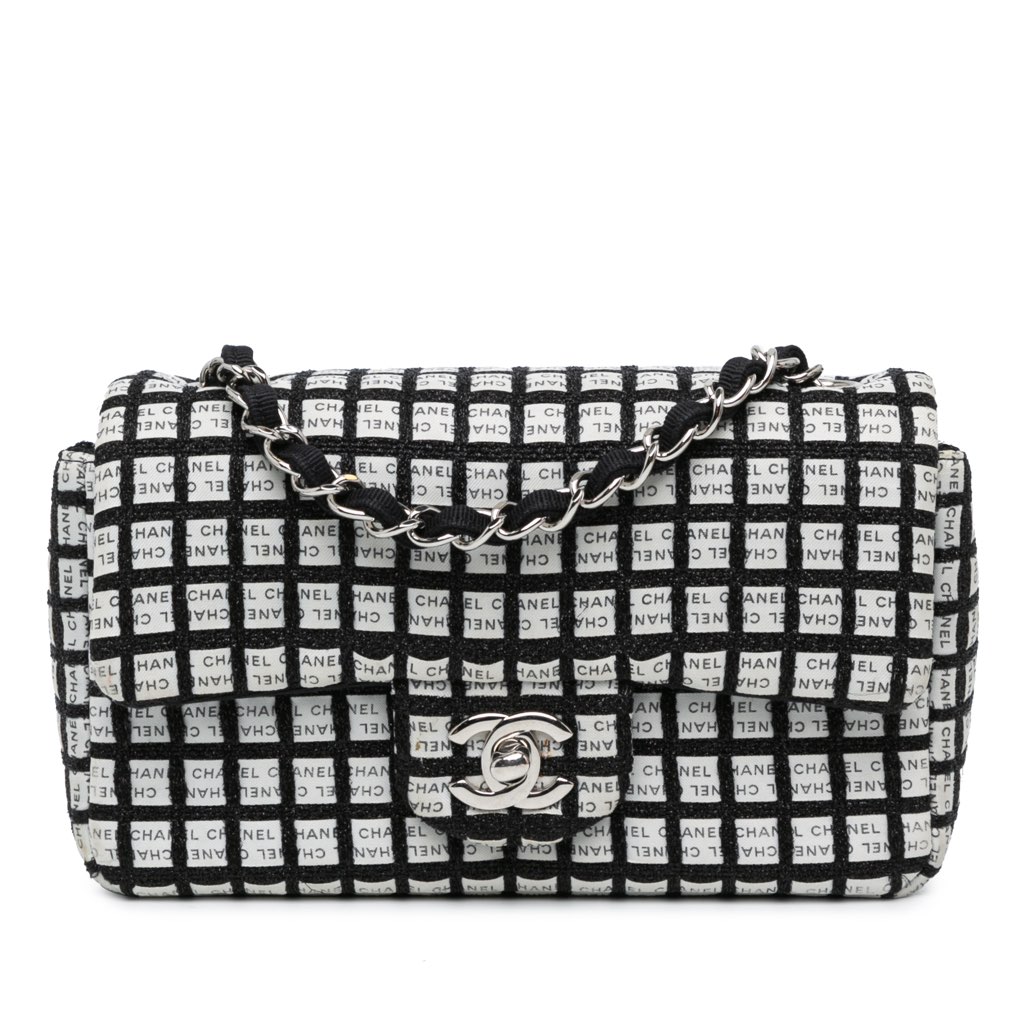Chanel Mini Rectangular Classic Ribbon Tweed Double Flap