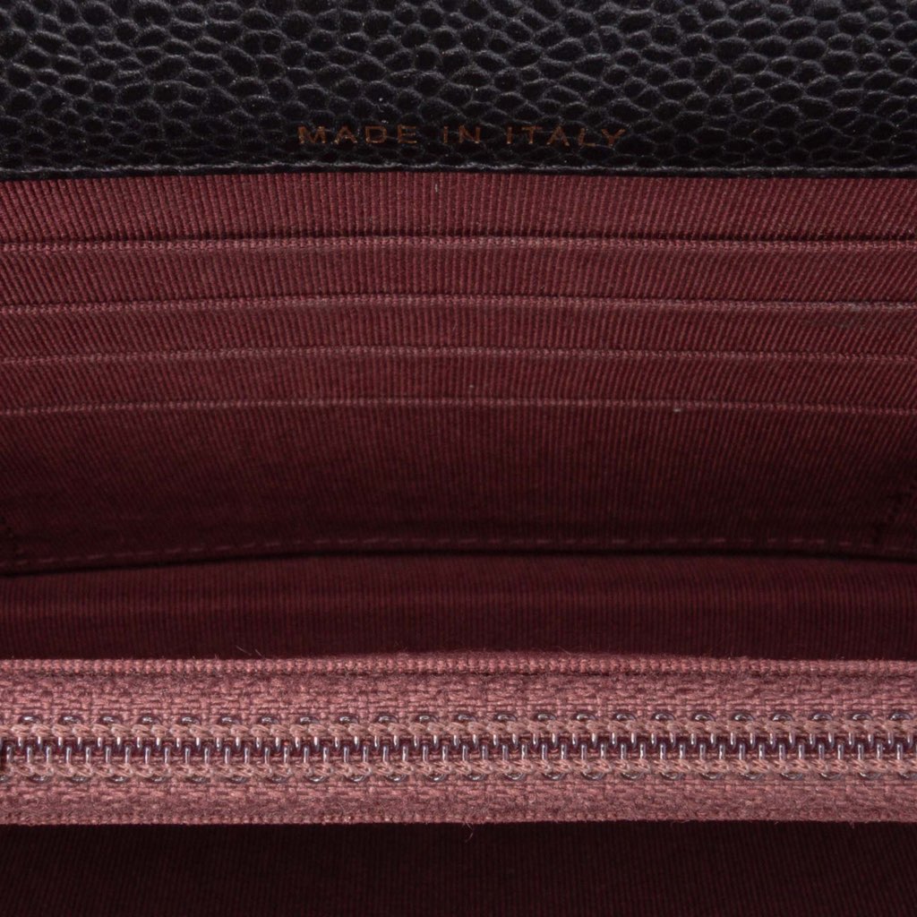 Chanel Quilted Caviar Square Wallet on Chain - 4