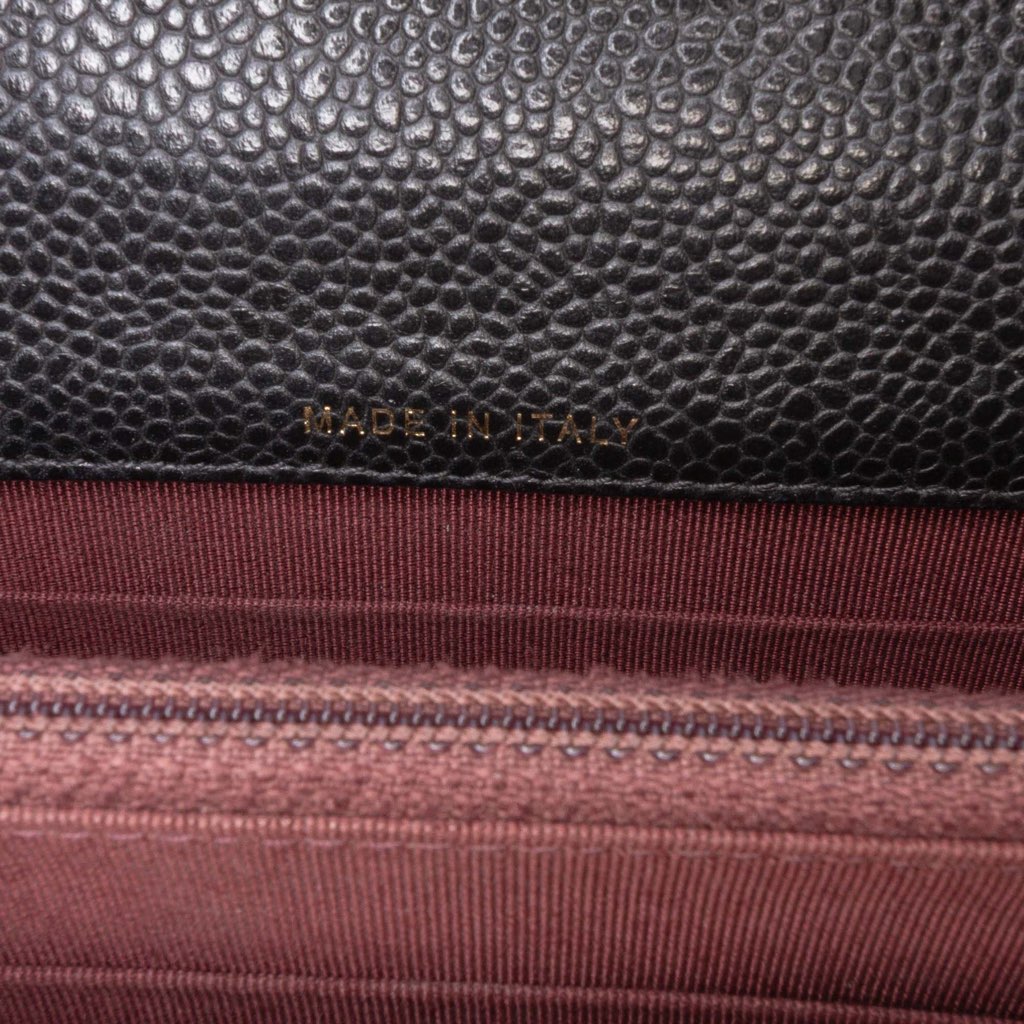 Chanel Quilted Caviar Square Wallet on Chain - 5