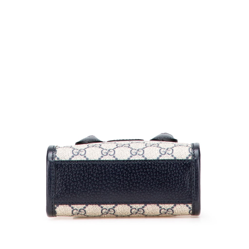 Gucci Mini GG Supreme Interlocking G Satchel - Image 6