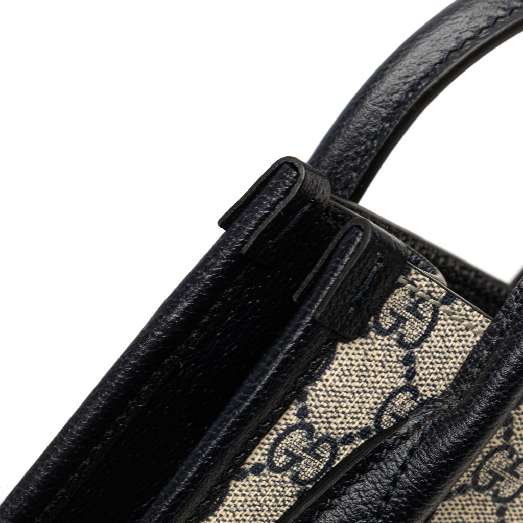 Gucci Mini GG Supreme Interlocking G Satchel - Detail 2