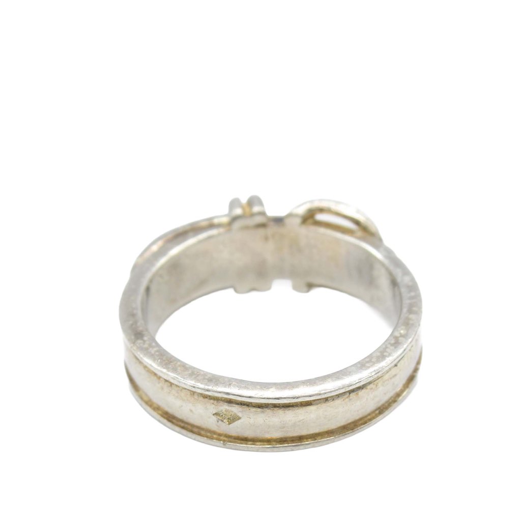 Hermès Sterling Silver Ceinture Buckle Ring - 2