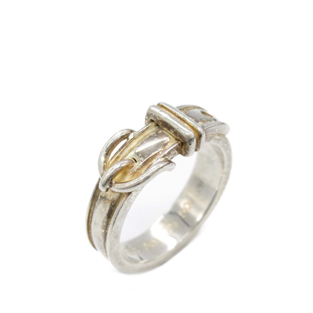 Hermès Sterling Silver Ceinture Buckle Ring - 3