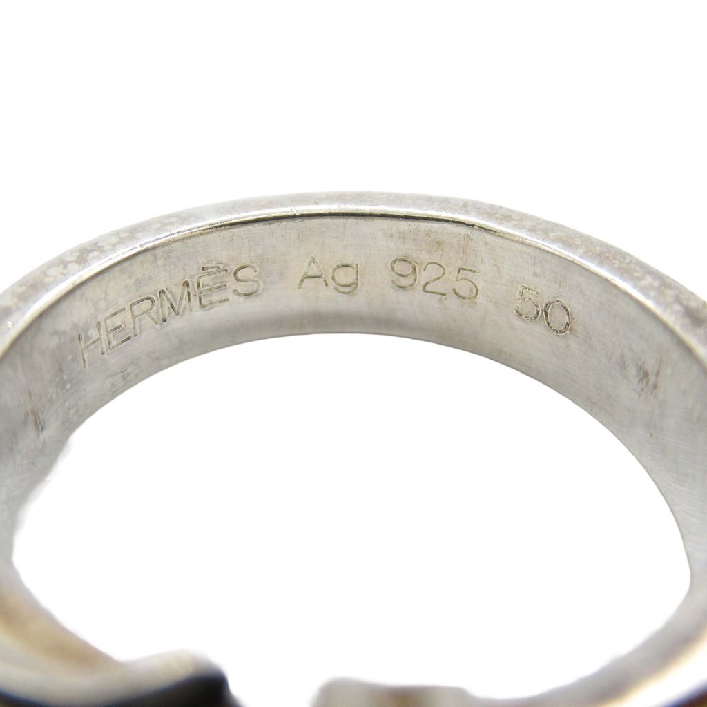 Hermès Sterling Silver Ceinture Buckle Ring - 4
