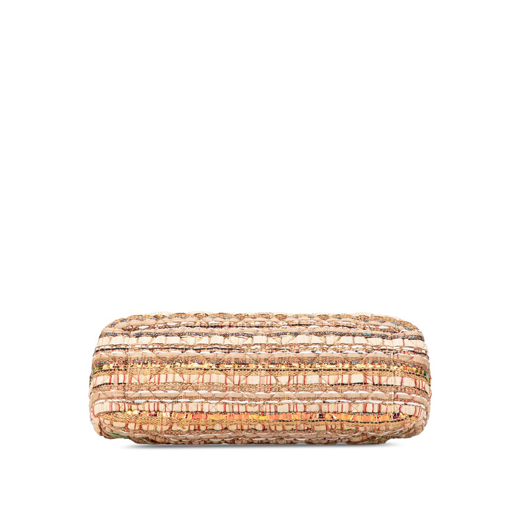 Chanel Jumbo Classic Iridescent Ribbon and Tweed Single Flap - 3