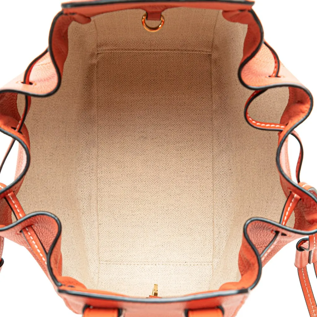 Loewe Small Leather Hammock Satchel Orange Leather Good - Box View