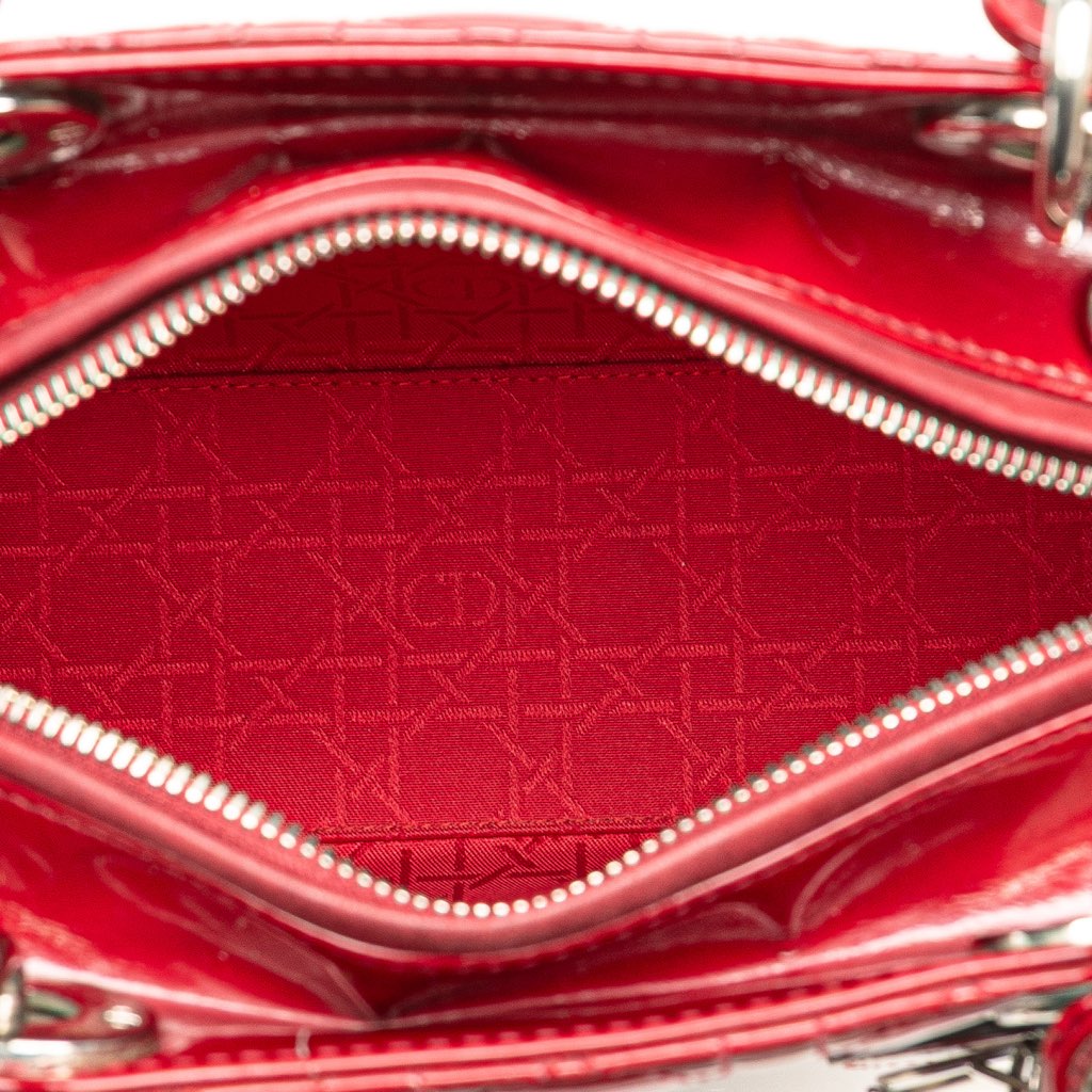 Dior Medium Patent Cannage Lady Dior - 4