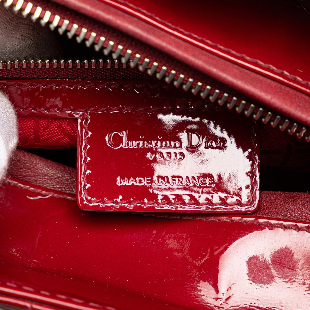 Dior Medium Patent Cannage Lady Dior - Side view
