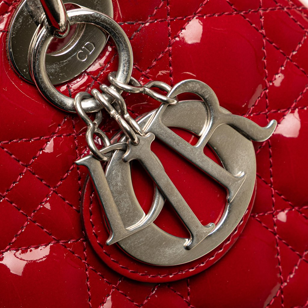 Dior Medium Patent Cannage Lady Dior - Detail 2