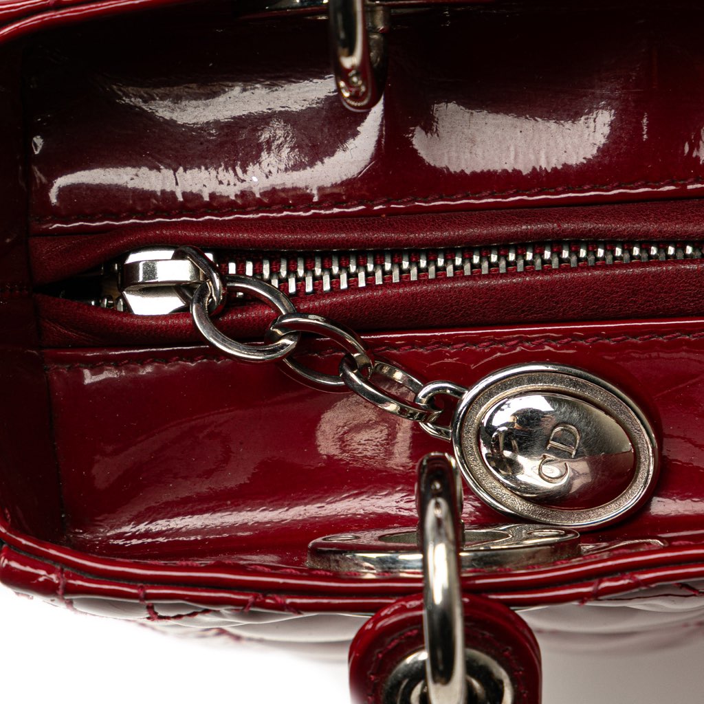 Dior Medium Patent Cannage Lady Dior - Image 10