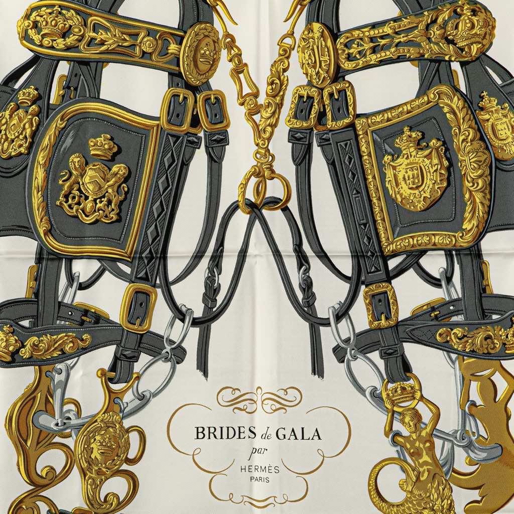 Hermès Brides de Gala Silk Scarf - Back view