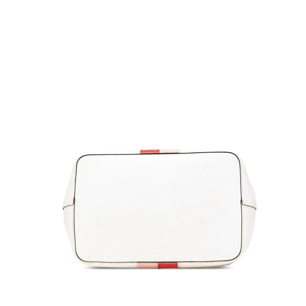 Louis Vuitton Limited Edition Epi Stripes NeoNoe MM White Leather Good - Inside View