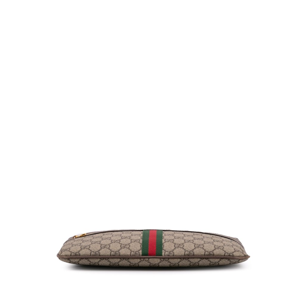 Gucci Large GG Supreme Ophidia Web Clutch - 3
