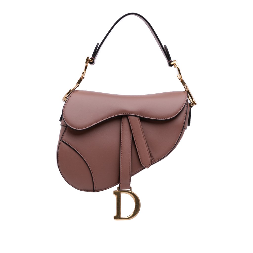 Dior Mini Leather Saddle Bag