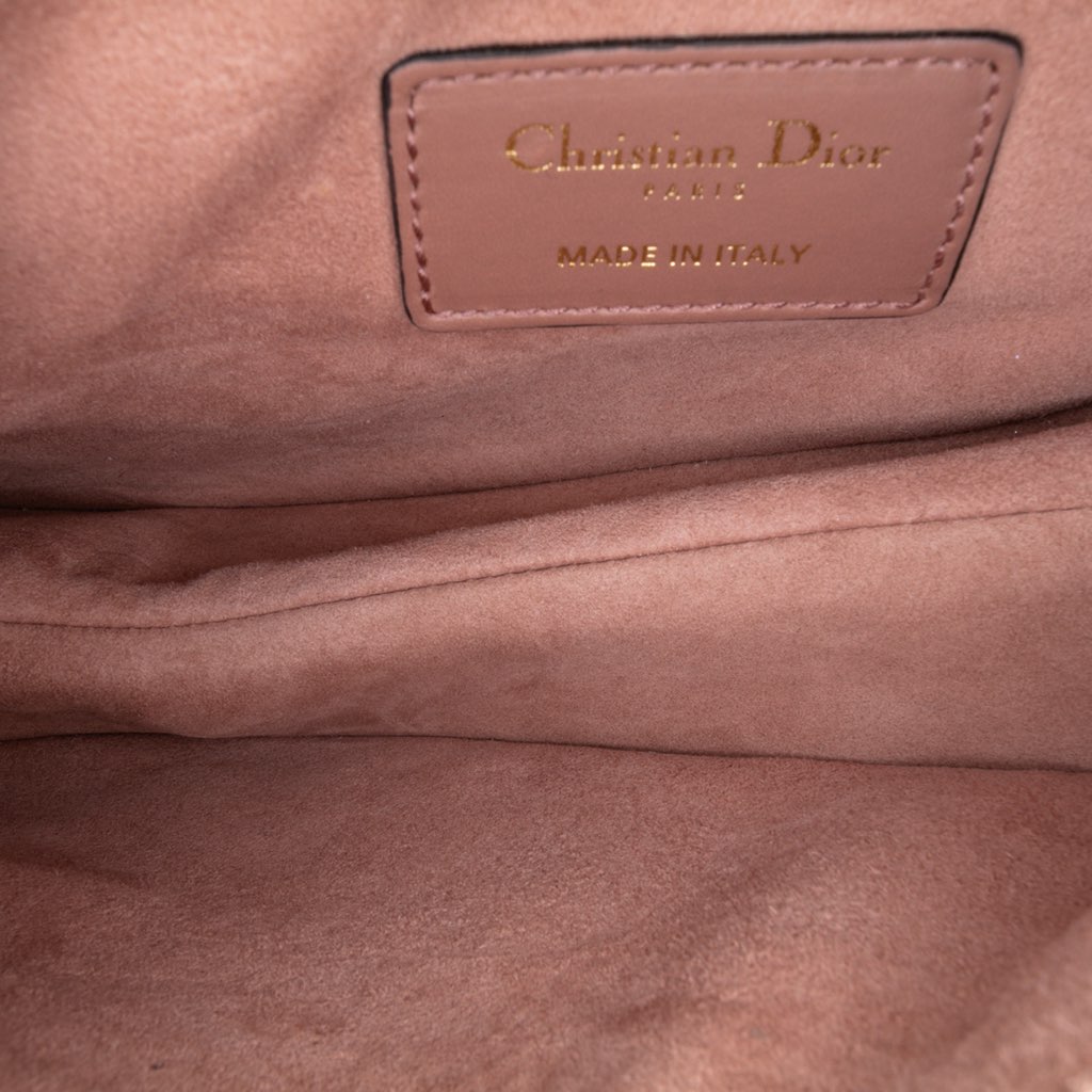 Dior Mini Leather Saddle Bag - 4