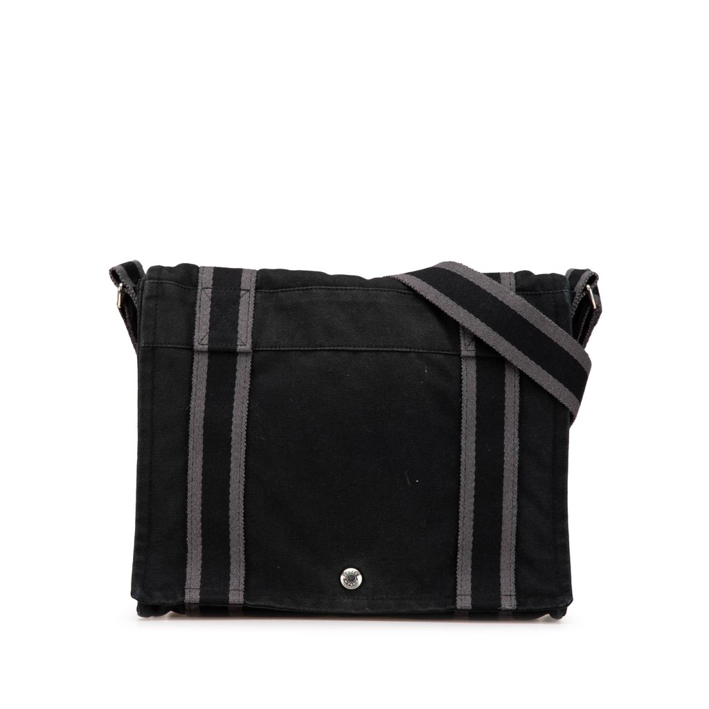 Hermès Canvas Fourre Tout Besace MM