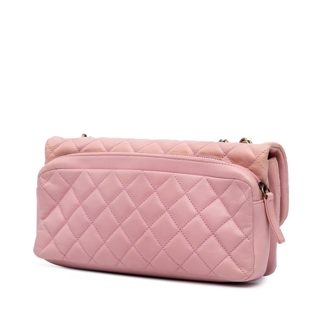 Chanel Quilted Calfskin CC Crown Flap - Back view