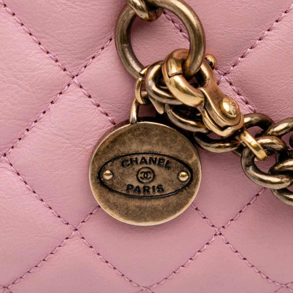 Chanel Quilted Calfskin CC Crown Flap - Image 12