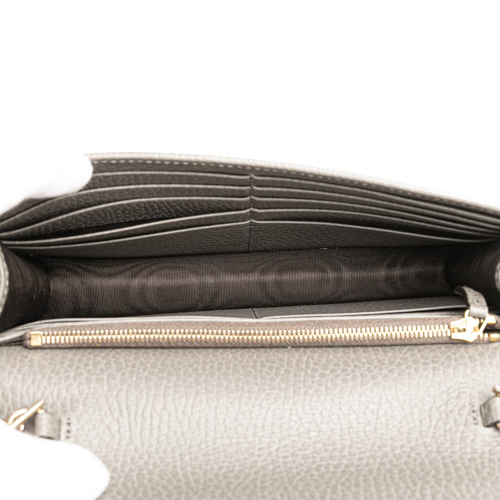Gucci Leather Interlocking G Dollar Wallet on Chain - 4