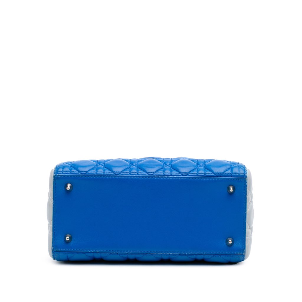 Dior Medium Bicolor Lambskin Cannage Lady Dior - Image 6