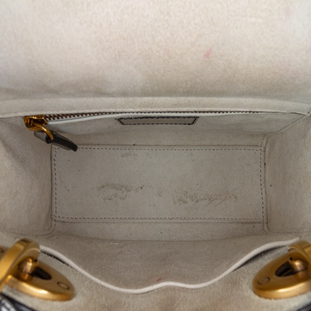 Dior Mini Metallic Glazed Calfskin Lady Dior - 4