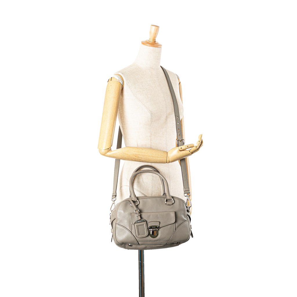 Prada Vitello Daino Zip Top Satchel - Image 14