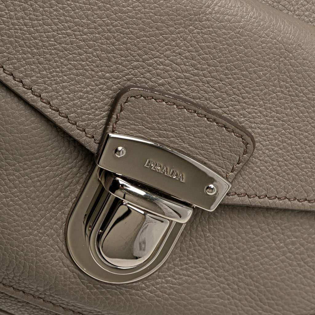 Prada Vitello Daino Zip Top Satchel - Image 10