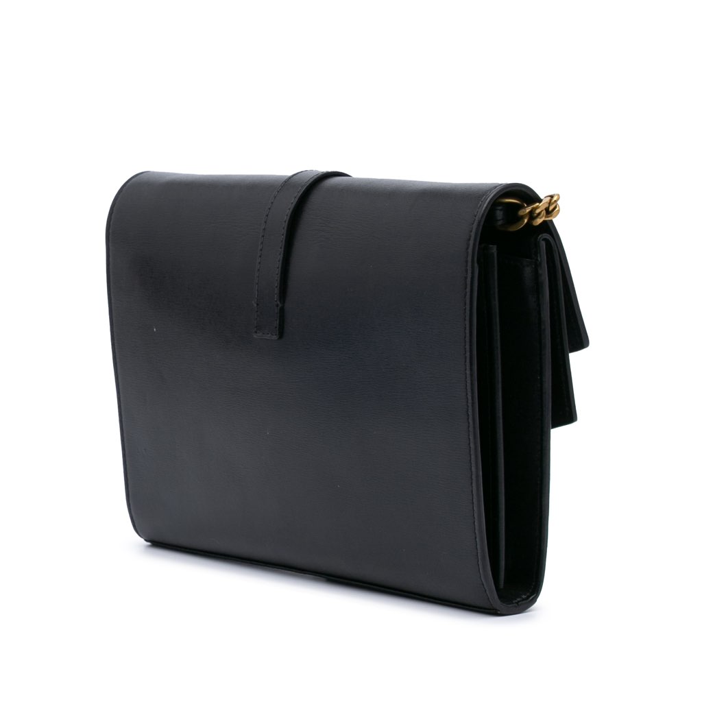 Saint Laurent Leather Monogram Sulpice Wallet on Chain - 2