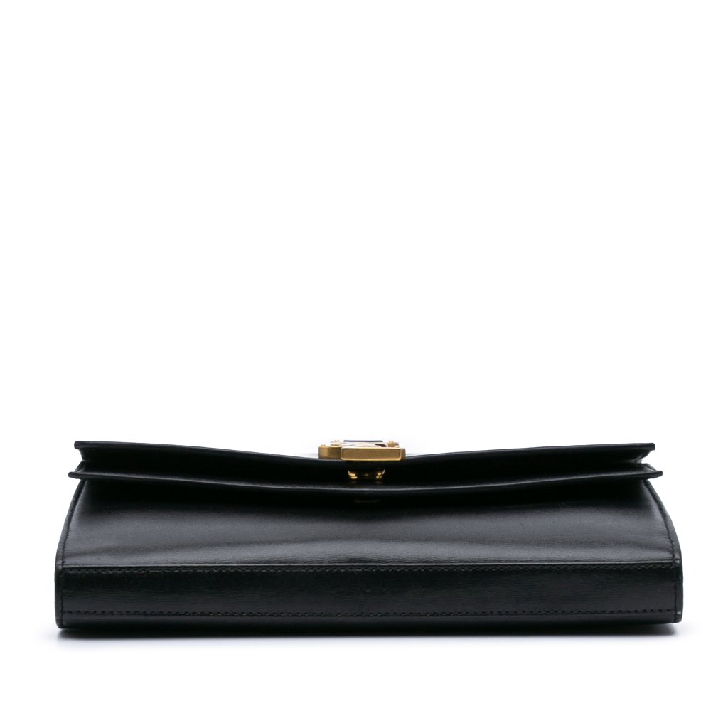 Saint Laurent Leather Monogram Sulpice Wallet on Chain - 3