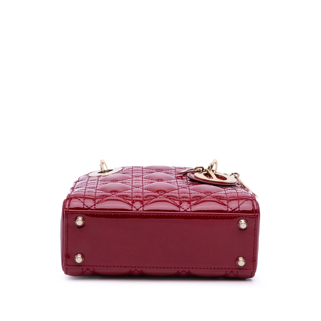 Dior Mini Patent Cannage Lady Dior - 3